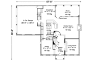 Colonial Style House Plan - 4 Beds 2.5 Baths 3834 Sq/Ft Plan #410-400 