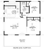 Floor Plan - Main Floor for Contemporary House Plan #932-471 - 3 bed, 2 bath