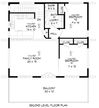 Floor Plan - Main Floor for Contemporary House Plan #932-471 - 3 bed, 2 bath