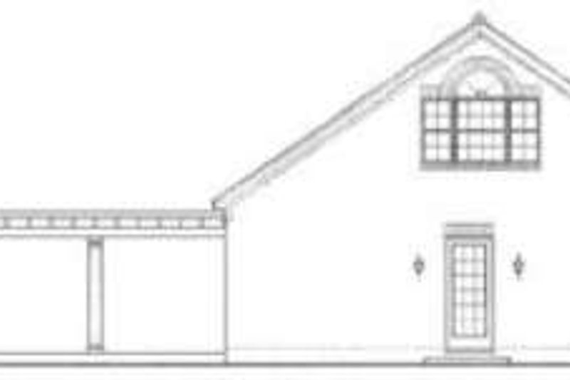 Home Plan - Exterior - Rear Elevation for Southern House Plan #406-227 - 2 bed, 2 bath