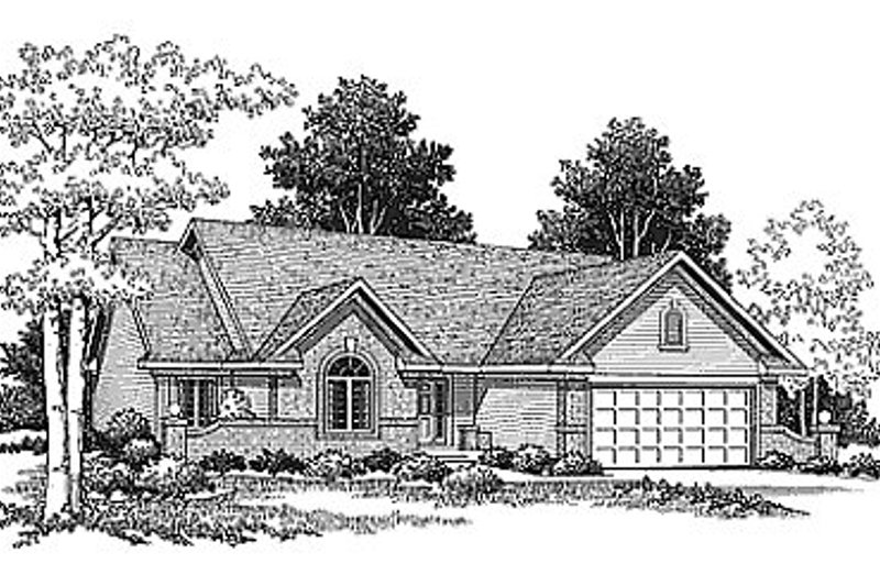 Dream House Plan - Traditional Exterior - Front Elevation Plan #70-195