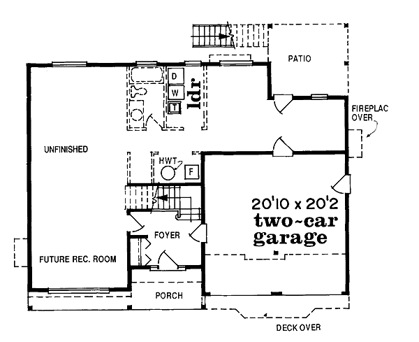 Traditional Floor Plan - Main Floor Plan #47-244