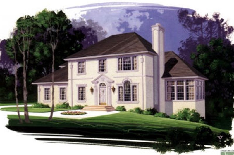 House Plan Design - European Exterior - Front Elevation Plan #56-171