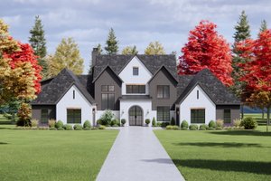Dream House Plan - European Exterior - Front Elevation Plan #1096-10