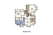 Mediterranean Style House Plan - 3 Beds 4 Baths 3378 Sq/Ft Plan #548-7 