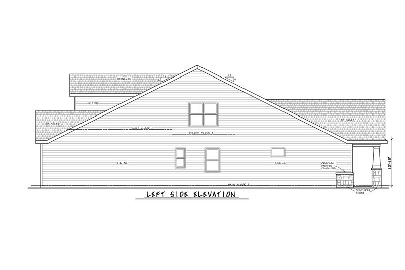 Architectural House Design - Exterior - Other Elevation for Craftsman House Plan #20-2431 - 3 bed, 3 bath
