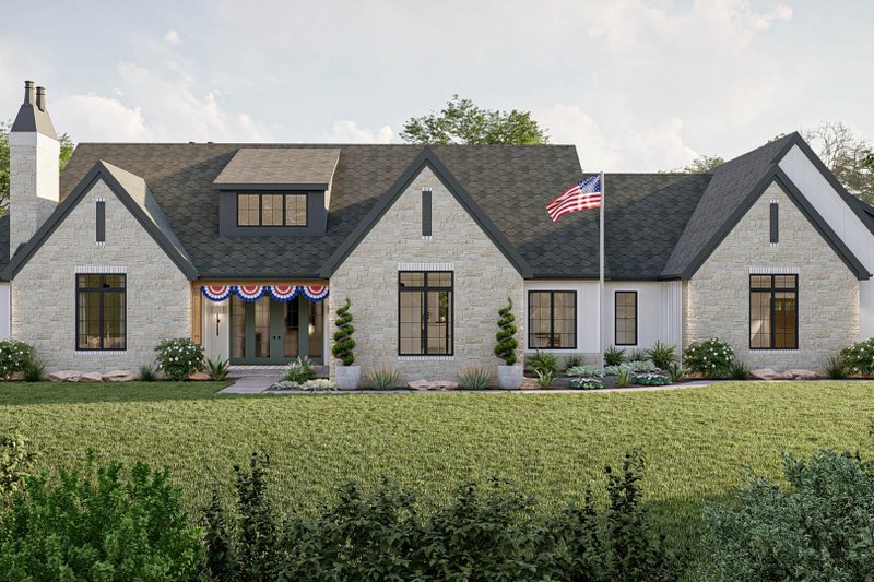Dream House Plan - Cottage Exterior - Front Elevation Plan #455-299