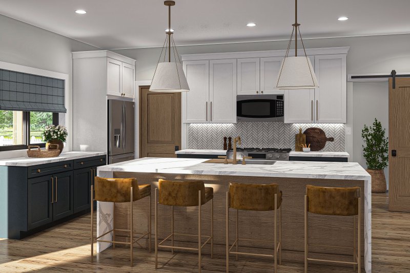 House Plan Design - Interior - Kitchen 1 for Farmhouse House Plan #455-440 - 3 bed, 2.5 bath