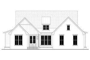 Exterior - Front Elevation 4 for Farmhouse House Plan #430-338 - 4 bed, 2 bath