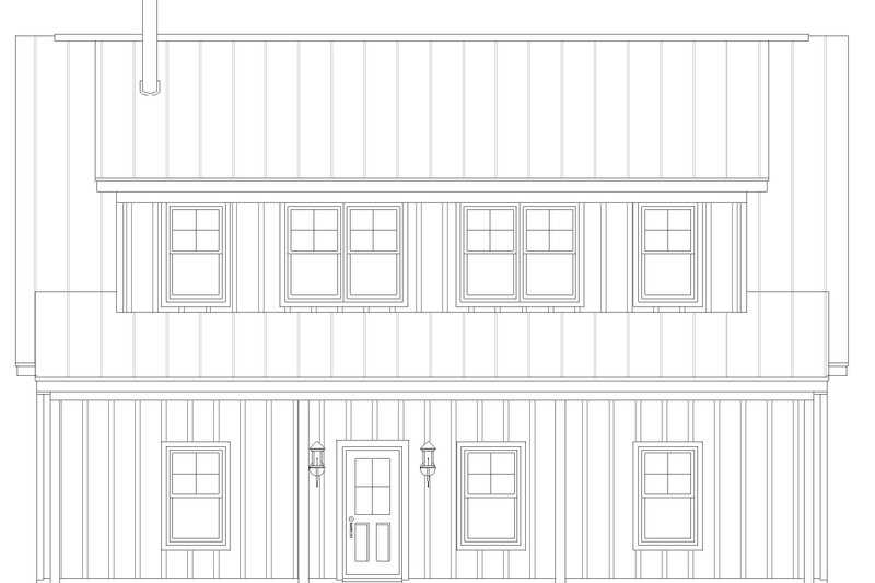 House Blueprint - Exterior - Other Elevation for Country House Plan #932-624 - 1 bed, 1 bath