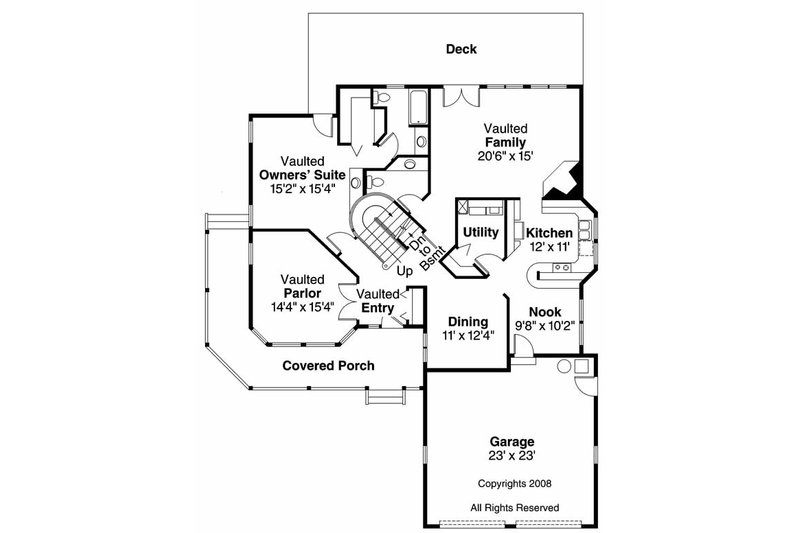 Farmhouse Style House Plan - 3 Beds 2.5 Baths 2169 Sq/Ft Plan #124-400 ...