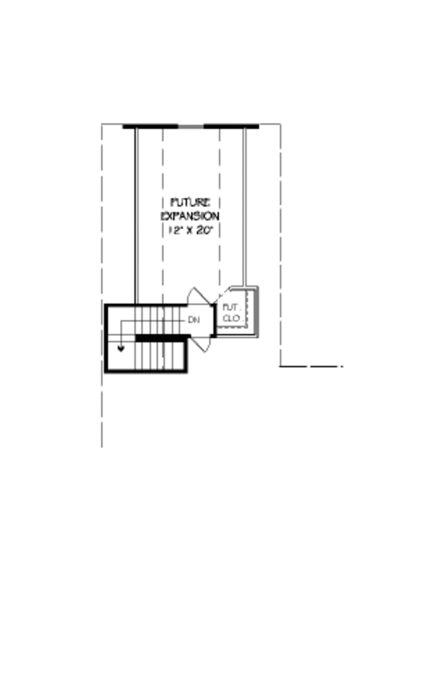Traditional Floor Plan - Upper Floor Plan #424-199