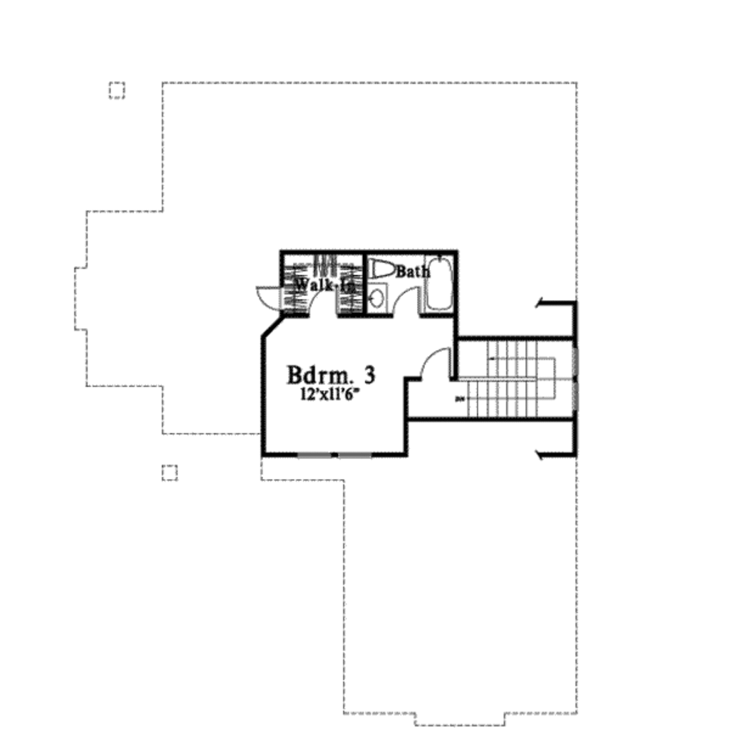 Cottage Style House Plan - 2 Beds 3 Baths 1561 Sq/Ft Plan #78-198 ...