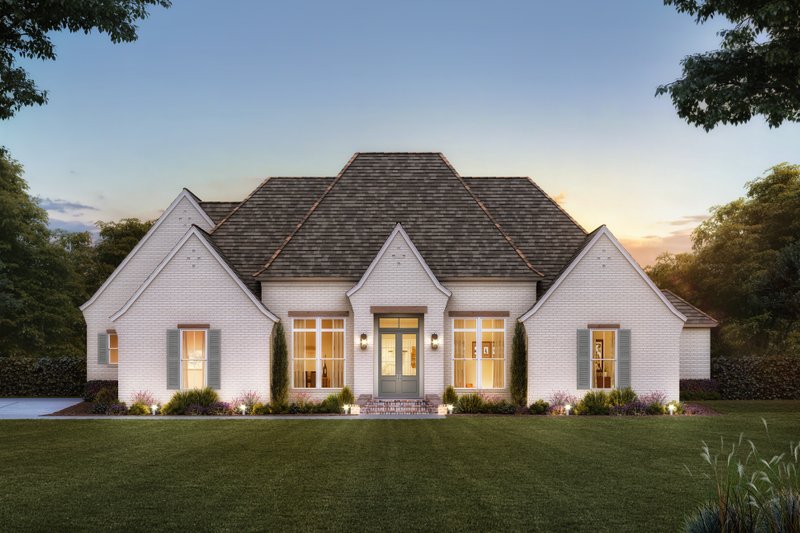 Architectural House Design - Country Exterior - Front Elevation Plan #1074-46