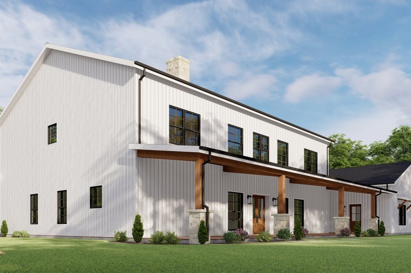 Dream House Plan - Exterior - Other Elevation 3 for Barndominium House Plan #1092-49 - 7 bed, 5 bath