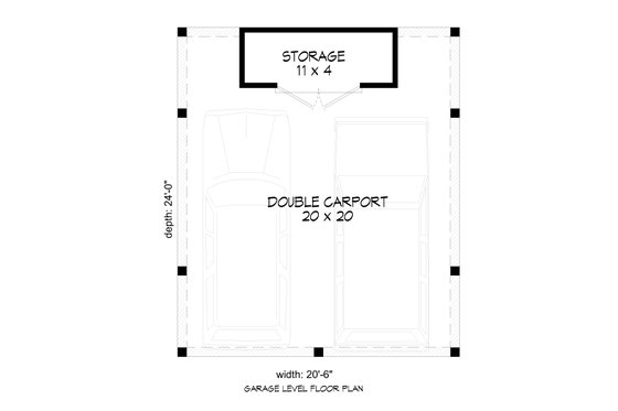 Floor Plan - Main Floor for Traditional House Plan #932-357, 0 bath