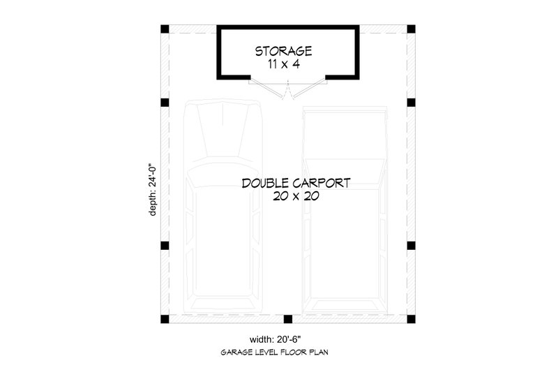 Architectural House Design - Floor Plan - Main Floor for Traditional House Plan #932-357, 0 bath