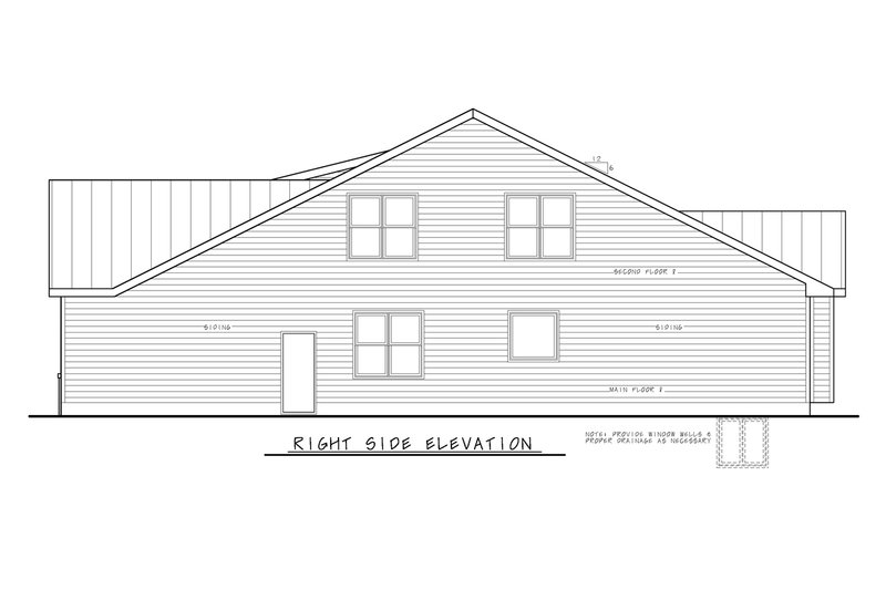 Home Plan - Exterior - Other Elevation 1 for Modern House Plan #20-2550 - 3 bed, 2.5 bath