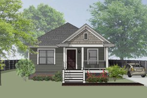 Cottage Exterior - Front Elevation Plan #79-115