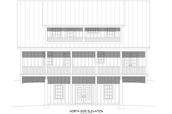 Exterior - Other Elevation 2 for Traditional House Plan #932-411 - 3 bed, 3.5 bath