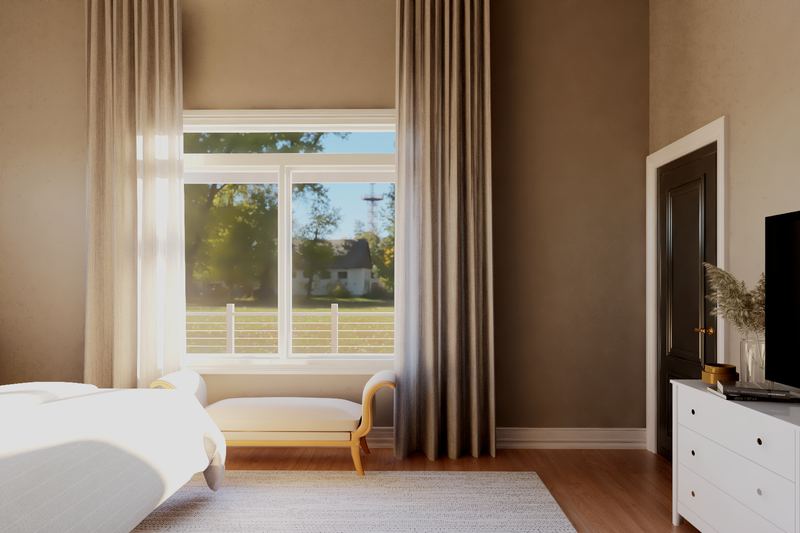 House Blueprint - Interior - Master Bedroom for Contemporary House Plan #1064-453 - 3 bed, 2 bath