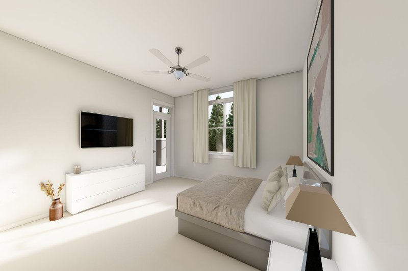 House Plan Design - Interior - Master Bedroom for Contemporary House Plan #126-251 - 3 bed, 3 bath