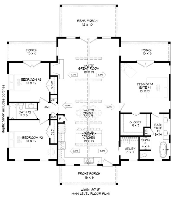 Barndominium Floor Plan - Main Floor Plan #932-1133