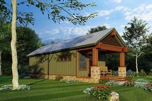 Exterior - Other Elevation for Craftsman House Plan #923-221 - 1 bed, 1 bath