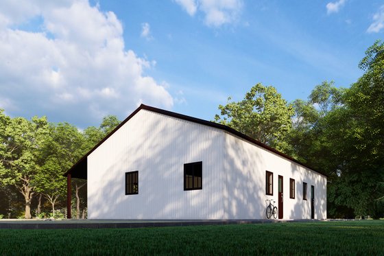 Exterior - Other Elevation 3 for Barndominium House Plan #1107-10 - 4 bed, 2 bath