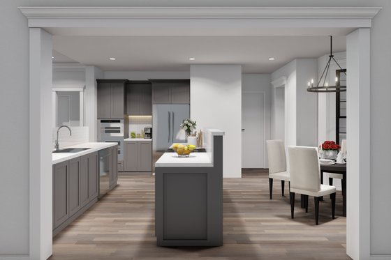 Interior - Kitchen 1 for Country House Plan #923-35 - 3 bed, 2 bath