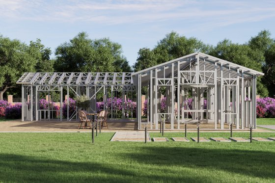 Exterior - Front Elevation 7 for Craftsman House Plan #1106-103 - 3 bed, 2 bath