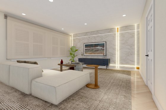 Interior - Master Bedroom 1 for Traditional House Plan #1060-18 - 7 bed, 4 bath