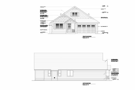 Exterior - Other Elevation for Craftsman House Plan #53-664 - 4 bed, 2 bath