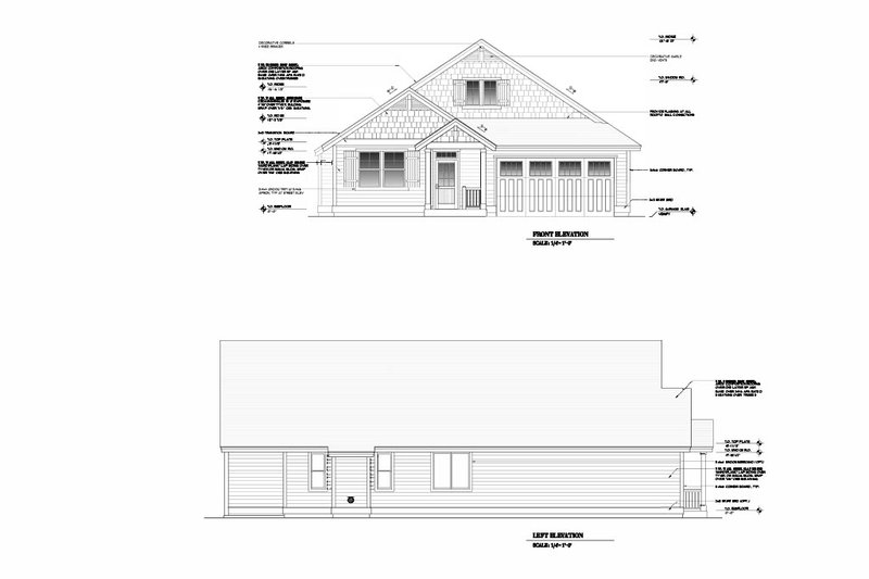 House Design - Exterior - Other Elevation for Craftsman House Plan #53-664 - 4 bed, 2 bath