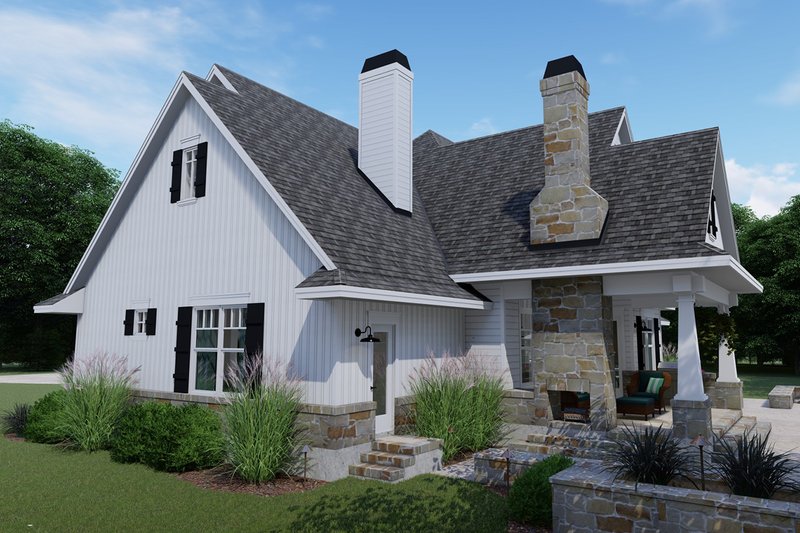 Architectural House Design - Right Rear