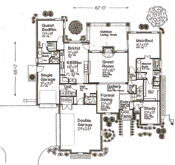 Architectural House Design - European Floor Plan - Main Floor Plan #310-964