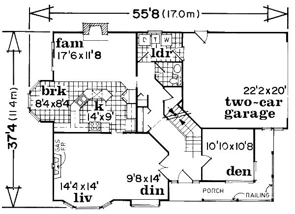Traditional Floor Plan - Main Floor Plan #47-576