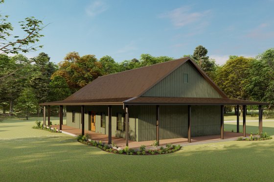 Exterior - Other Elevation for Barndominium House Plan #1092-20 - 3 bed, 2 bath