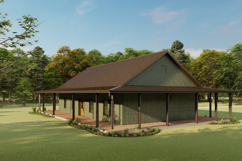 Architectural House Design - Exterior - Other Elevation for Barndominium House Plan #1092-20 - 3 bed, 2 bath
