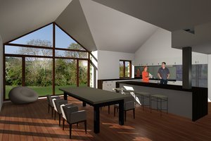 Exterior - Other Elevation 2 for Modern House Plan #520-7 - 3 bed, 2 bath