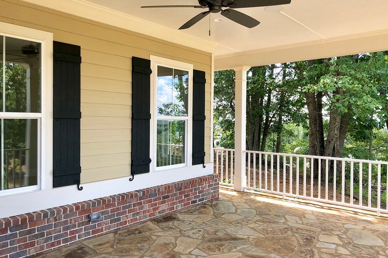 House Blueprint - Exterior - Covered Porch for Farmhouse House Plan #437-92 - 4 bed, 4.5 bath