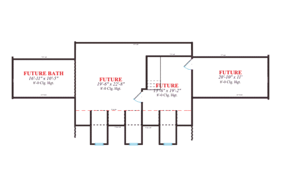 Floor Plan - Other Floor for Southern House Plan #63-104 - 3 bed, 2.5 bath