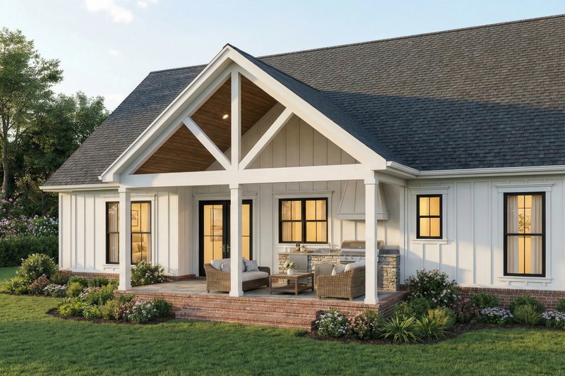 House Blueprint - Exterior - Other Elevation for Farmhouse House Plan #1074-129 - 4 bed, 3 bath