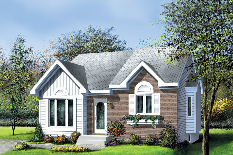 Dream House Plan - Cottage Exterior - Front Elevation Plan #25-110