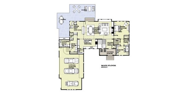 Traditional Floor Plan - Main Floor Plan #901-135