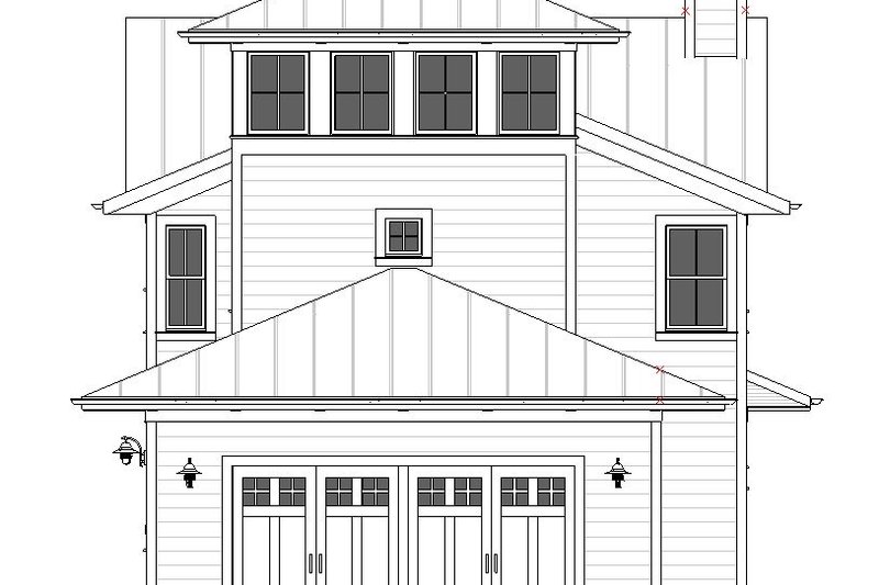 Dream House Plan - Exterior - Rear Elevation for Farmhouse House Plan #901-140 - 3 bed, 2.5 bath