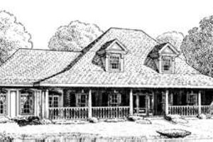 Southern Exterior - Front Elevation Plan #410-182