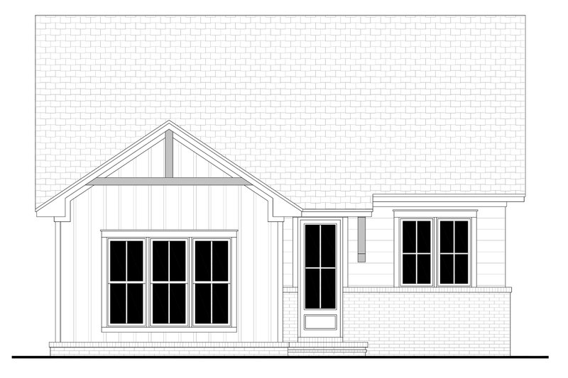 Home Plan - Exterior - Front Elevation 4 for Farmhouse House Plan #430-330 - 2 bed, 2 bath
