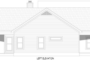 Exterior - Other Elevation for Cottage House Plan #932-1102 - 2 bed, 2 bath