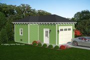 Contemporary Style House Plan - 0 Beds 0 Baths 408 Sq/Ft Plan #932-651 